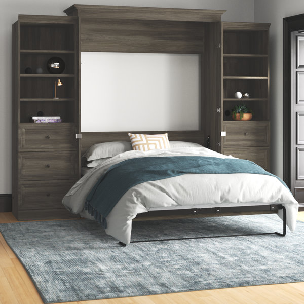 Mercury Row® Harvill Queen Low Profile Murphy Bed Wayfair